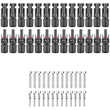Solar MC4 Connector Kit – Waterproof Male & Female PV Cable Connectors - Pack - 13 Pairs