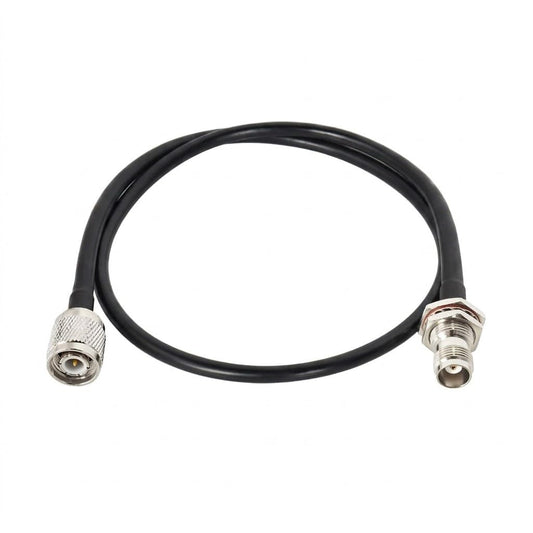 ABONIX RG58 TNC Male to TNC Female Bulkhead RF Cable 1M (3.3FT), 50 Ohm