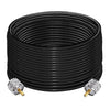 RG58 UHF Male to UHF Male Coaxial Jumper Cable 15 M (49.2 ft) Low Loss Extension Cable -Pack -1