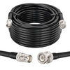 RG58 BNC Male to BNC Female Coaxial Jumper Cable 49.2ft (15M) Low Loss Extension Cable - Pack - 1
