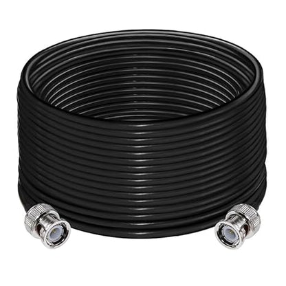 BNC Male to BNC Male RG58 50 Ohm – 49.2ft (15M) Coaxial Jumper -Pack - 1