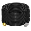 RG58 TNC Male to SMA Male Coaxial Jumper Cable 49.2ft (15M) Low Loss Extension Cable (Pack of 1)