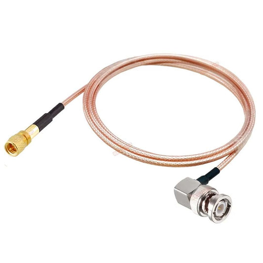 ABONIX RG316 Right Angle BNC Male to M5 Microdot Cable 1 MTR (3FT)- Pack- 1