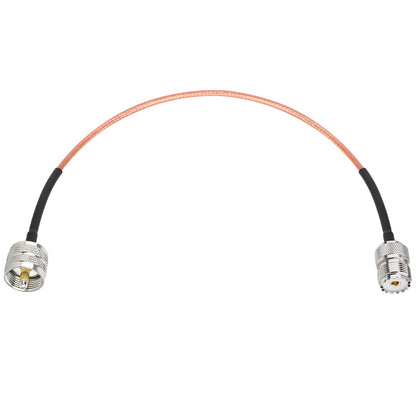 ABONIX RG316 UHF Male to UHF Female Coaxial Cable 1FT, Pack-1