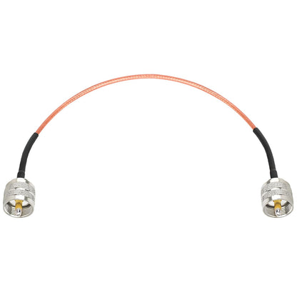 ABONIX RG316 UHF Male to UHF Male Coaxial Cable 1FT, Pack-1