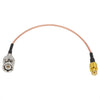 ABONIX RG316 BNC Male to SMB Male RF Coaxial Cable 1FT (30cm), 50 Ohm Low Loss