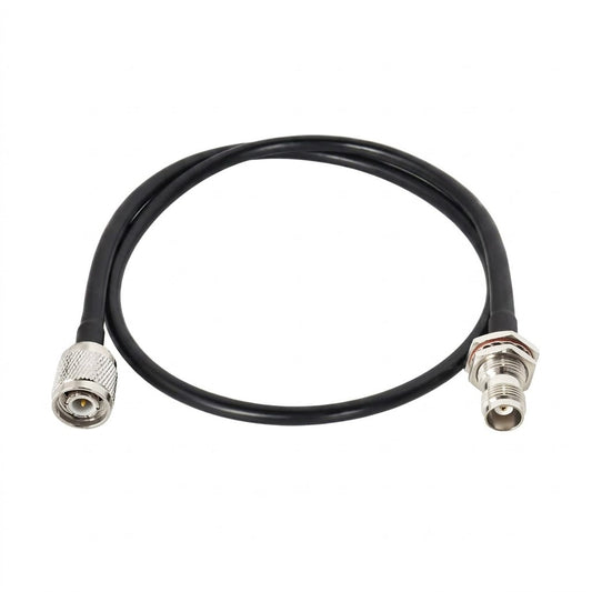 ABONIX RG58 TNC Male to Female Bulkhead RF Cable 1M, 50 Ohm for WiFi Antenna & LTE Router