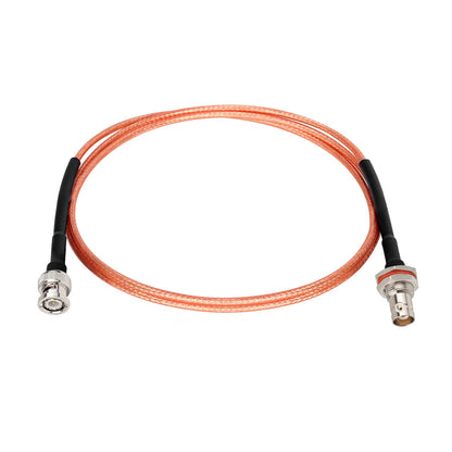 ABONIX RG316 BNC Male to BNC Female Bulkhead Mount Cable 3FT (1 M), Pack- 1