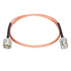 ABONIX RG316 UHF Male to UHF Female Coaxial Cable 3FT (1M), Pack-1