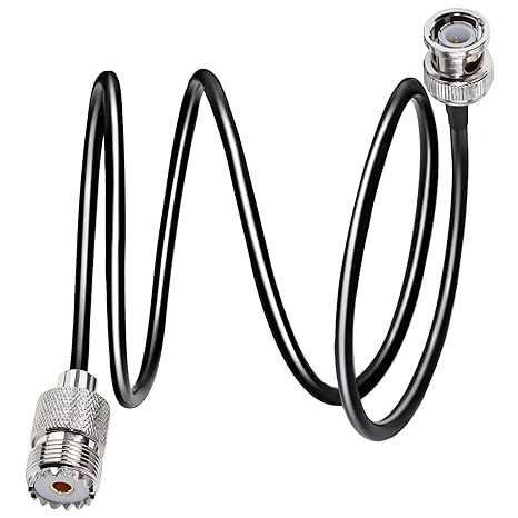 RG58 Low Loss Cable 3.3 feet (1M) BNC Male to Female Extension Cable