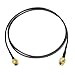 ABONIX SMA Male to SMA Male RG174 RF Cable 1M, 50 Ohm for WiFi, Antenna & LTE Devices- Pack - 1