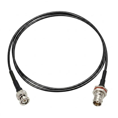 ABONIX BNC Male to BNC Female Bulkhead RF Coaxial Cable 1M (3.3FT), RG174 50 Ohm