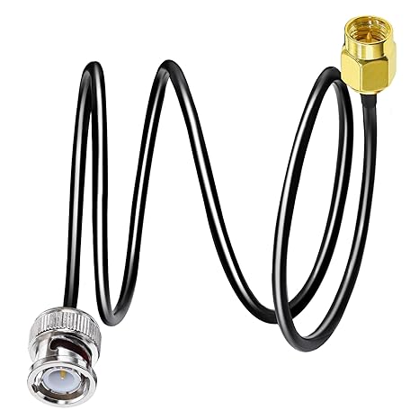 BNC Male to SMA Male Extension Cable RG58 3.3ft (1 Meter) for Antennas Wireless LAN Devices
