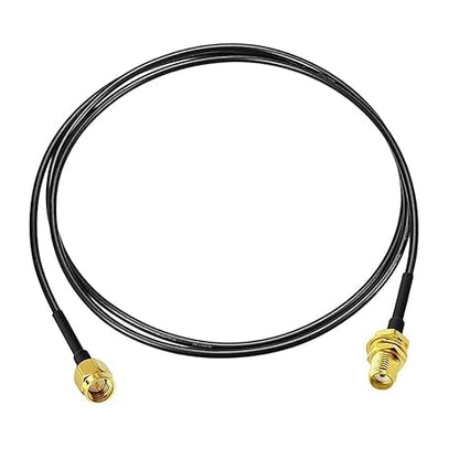 SMA Male to SMA Female Bulkhead Low Loss RG174 RF Coaxial Cable 1 Meter (3.28FT) -Pack -1