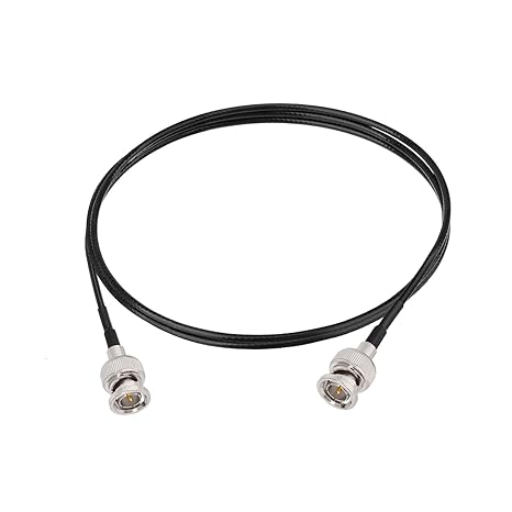 BNC Male to BNC Male Low Loss RG174 RF Coaxial Antenna Extension Cable 1 Meter (3.28FT) (Pack of 1)