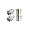 N Male Crimp Connector for Cable HLF-400 and LMR-400 -Pack-2