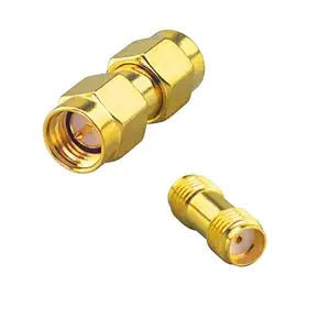 SMA Male to Male and Female to Female Gender Changer Antenna Adapter (Pack of 2)