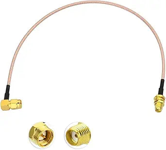 SMA Female to Dual SMA Male RG316 (6 Inch / 15cm) Coaxial Cable-pack-1