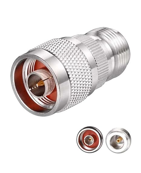 N Male to N Female RF Coaxial Connector Adapter (Pack of 1)