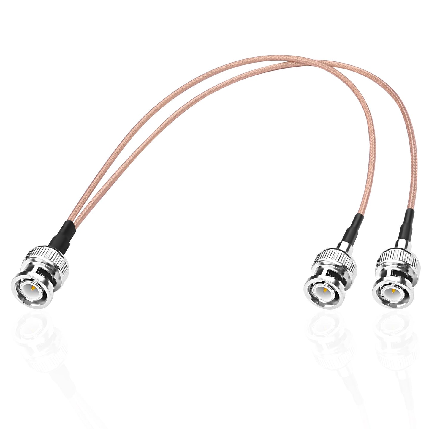 ABONIX RG316 BNC Male to Dual BNC Male Y Splitter Cable 30cm (1FT)