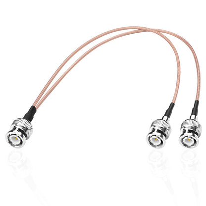 ABONIX RG316 BNC Male to Dual BNC Male Y Splitter Cable 30cm (1FT)