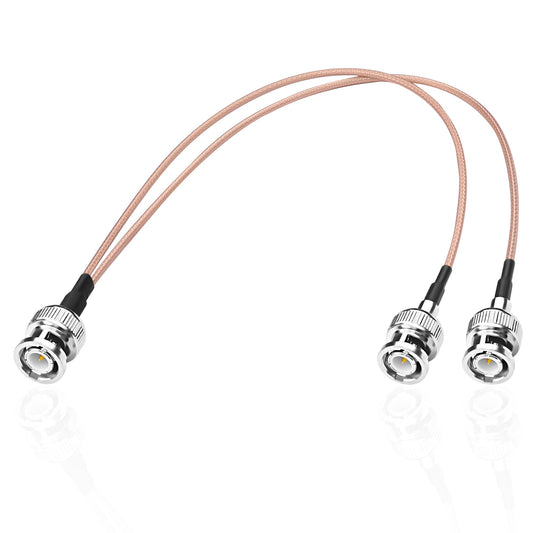 ABONIX RG316 BNC Male to Dual BNC Male Y Splitter Cable 30cm (1FT)