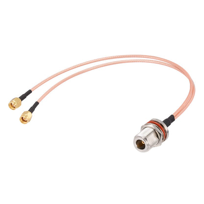 ABONIX RG316 N Female to Dual SMA Male Splitter Cable 30cm (1FT)