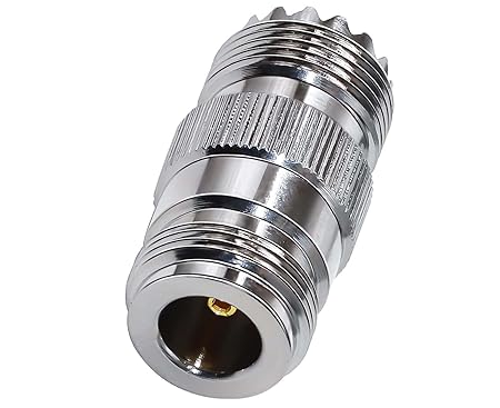 N-Type Female to UHF Female RF Coaxial Adapter (Pack of 1)