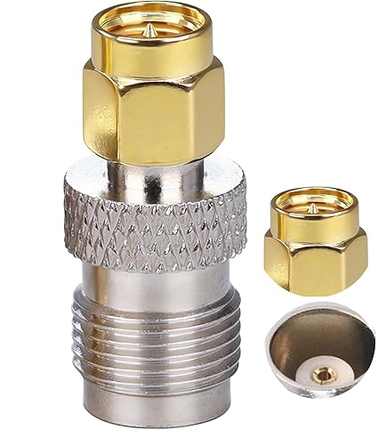 SMA Male to TNC Female Coax Connector Adapter (Pack of 1)