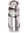N Female to BNC Male Coax Adapter - Pack - 1