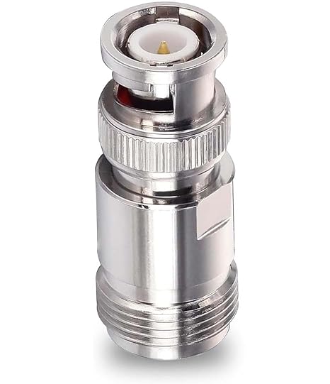 N Female to BNC Male Connector Adapter (Pack of 1)