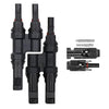 Solar Panel MC4 T Branch Connector - 1+1 Pair MC4 Connector
