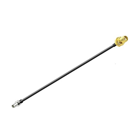 SMA Female to TS9 Male Straight Low Loss RG174 RF Coaxial Cable 15cm (6 Inch) -Pack -1