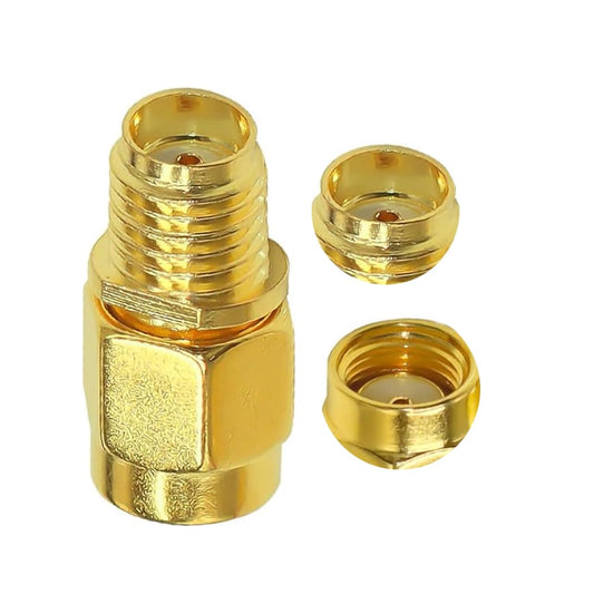 ABONIX SMA Female to RP-SMA Male RF Adapter 50 Ohm Gold Plated, Pack- 1