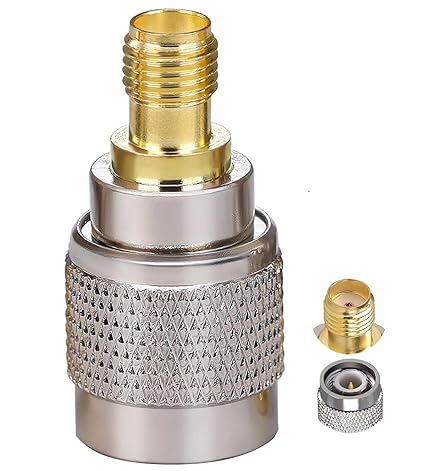 SMA Female to TNC Male Coax Connector Adapter (Pack of 2)