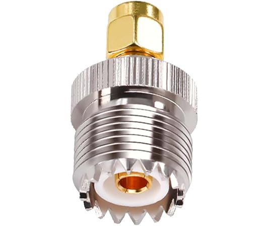 SMA Male to UHF Female (PL-259) Coax Connector (Pack of 1)