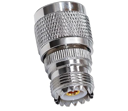 N-Type Male to UHF Female Jack RF Coaxial Adapter for WiFi Antenna Extension Cable (Pack of 1)