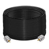 Jumber Cable UHF Male to Male Extension Cable 65.6ft(20M) Low Loss RG58 RF Black Coaxial Cable - Pack - 1
