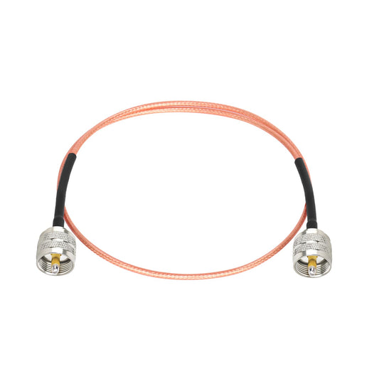 ABONIX RG316 UHF Male to UHF Male Coaxial Cable 2FT, Pack-1