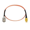 ABONIX RG316 BNC Male to SMB Male RF Coaxial Cable 2FT (60cm), 50 Ohm Low Loss Cable