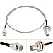 ABONIX RG178 Mini BNC Male to BNC Female Cable 2FT (60cm) - Pack- 1