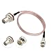 ABONIX RG178 Mini BNC Male to BNC Female Cable 2FT (60cm) - Pack- 1
