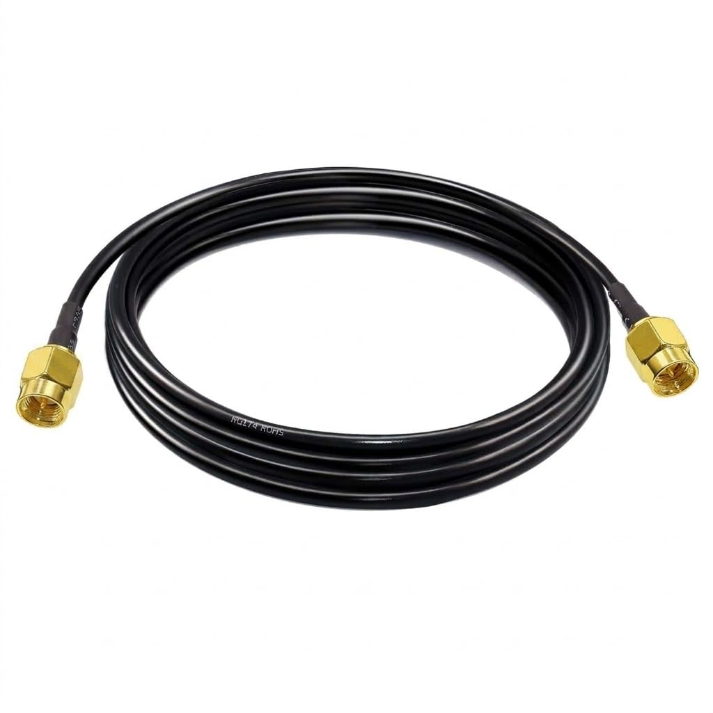 ABONIX SMA Male to SMA Male Cable 2M (6.56FT), RG174 50 Ohm