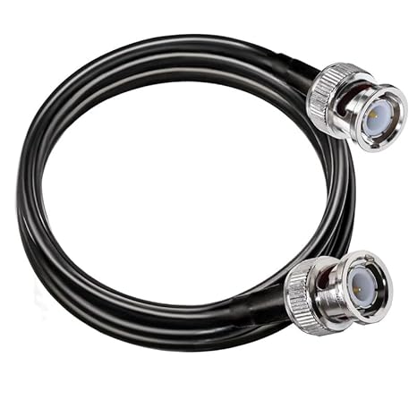 BNC Male to BNC Male RG58 50 Ohm – 6.6ft (2M) Coaxial Jumper - Pack - 1