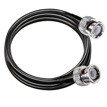 BNC Male to BNC Male RG58 50 Ohm – 6.6ft (2M) Coaxial Jumper - Pack - 1