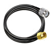 RG58 TNC Male to SMA Male Coaxial Jumper Cable 6.6ft(2 Meter) Low Loss Extension Cable (Pack of 1)