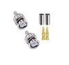 BNC Male Crimp Coaxial Adapter Connector for Cable RG58 -Pack -2