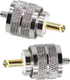 UHF Connector PL259 Male Plug Crimp Coax Adapter -Pack -2