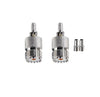 UHF Crimp Connectors SO239 PL259 Female Jack Crimp Coax Adapter -Pack -2