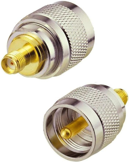 UHF Male to SMA Female Coax Adapter - Pack - 2